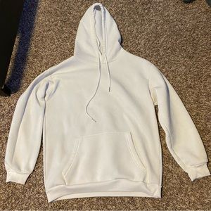 plain white sweatshirt